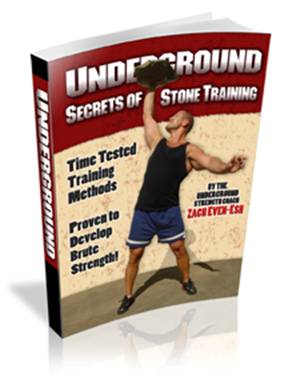  /></p><p><strong>‘Underground Secrets of Stone Training’</strong> – When you want to get REALLY strong you have to learn the secrets of stone training. And if you’re limited on equipment, you won’t be limited on what you can do if you have some stones available.</p><p> This is how I began training athletes when I couldn’t afford a barbell. And the results spoke for themselves. Their competition paid the price. I still head back to my Dad’s backyard on a regular basis to bring myself back to where I started.</p><p><strong>Inside The Underground Secrets of Stone Training Manual:</strong></p><table><tbody><tr><td><img src=